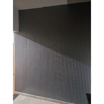 Kit C/ 08 Placas 51x51 Revestimento Parede Alto Relevo Painel 3d Ripado 2 m² (Sem adesivo)