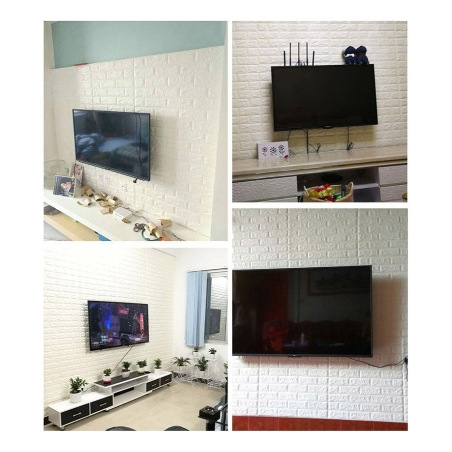 Kit 20 Placas 3D Autocolante Tijolinho Decoração 77X70 10 m² ENVIO FULL