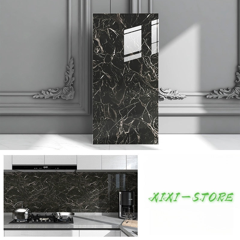 KIT40 3D-Marmor-Wandklebeplatte, waschbares Relief, 30 cm x 60 cm