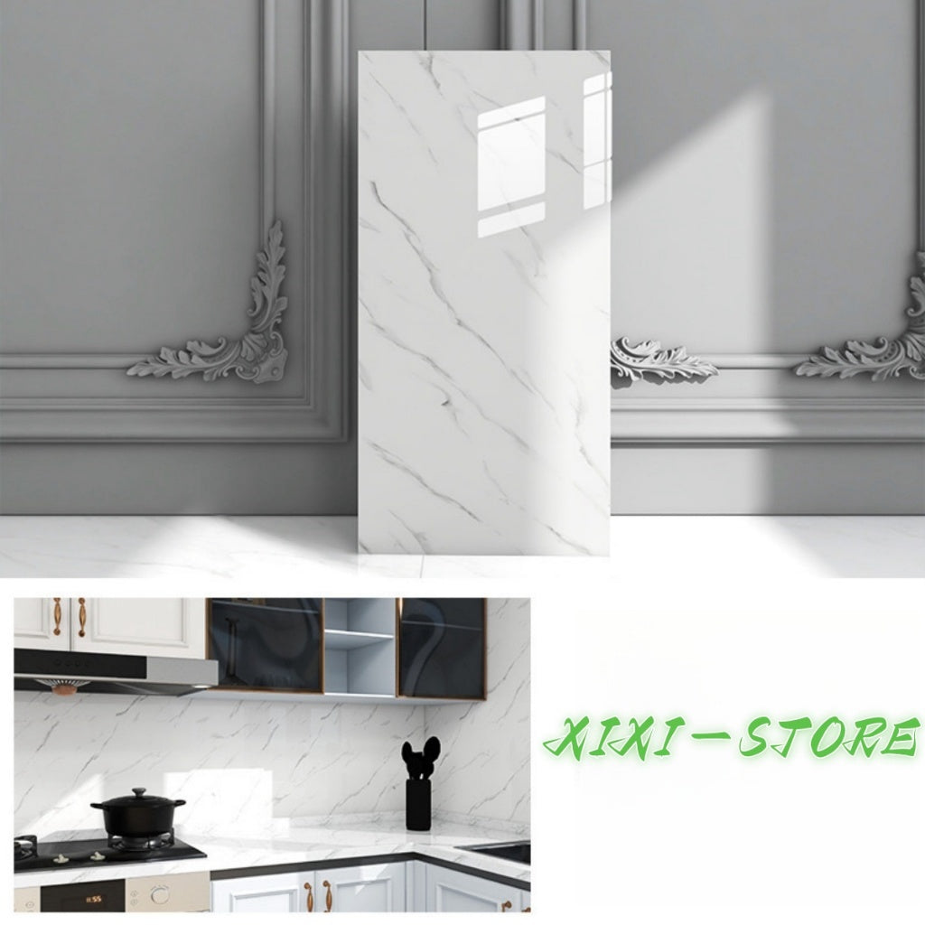 KIT40 3D-Marmor-Wandklebeplatte, waschbares Relief, 30 cm x 60 cm