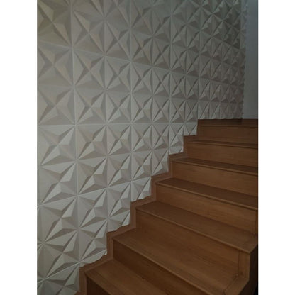 Kit 200 Placas PVC Revestimento 3D Decoracão Para Parede 25x25 cm