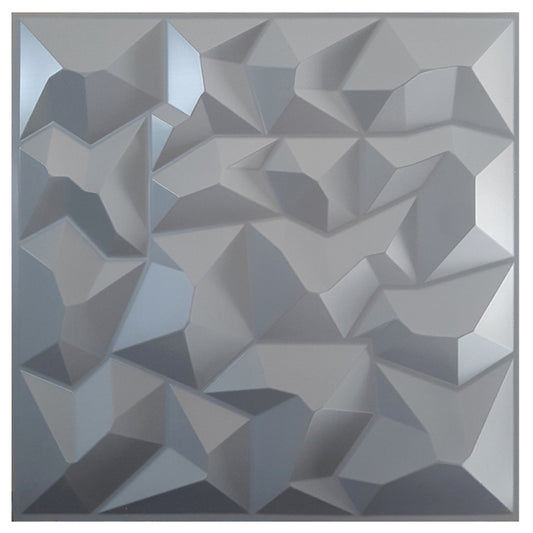 Kit C/ 12 Placas 3m² 50x50 Revestimento Parede Alto Relevo Painel 3d