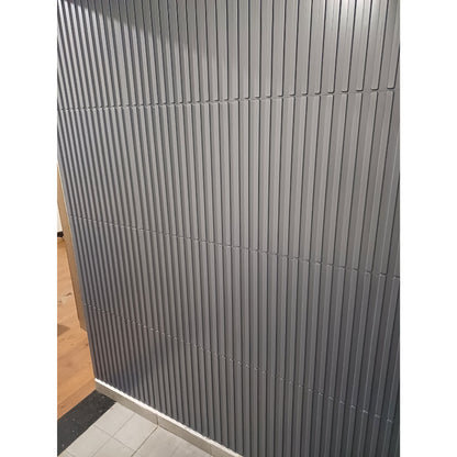 Kit C/ 08 Placas 51x51 Revestimento Parede Alto Relevo Painel 3d Ripado 2 m² (Sem adesivo)