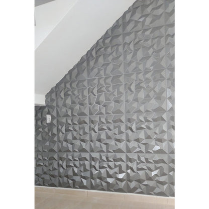 Kit C/ 12 Placas 3m² 50x50 Revestimento Parede Alto Relevo Painel 3d
